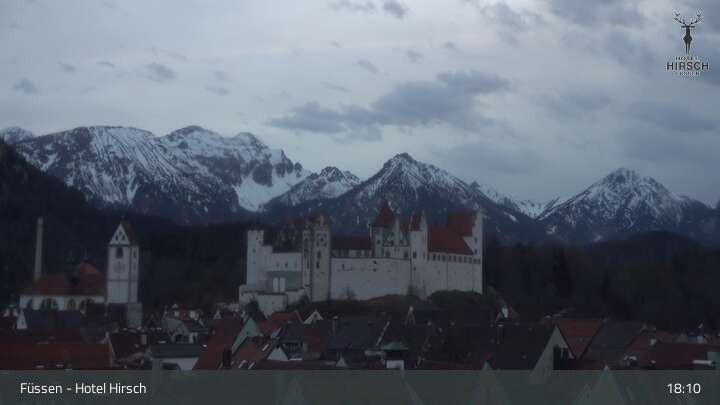 Archived image Webcam High Palace in Füssen