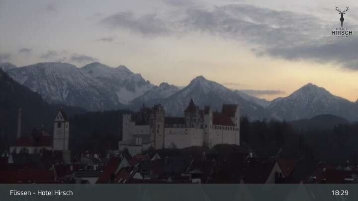 Archived image Webcam High Palace in Füssen