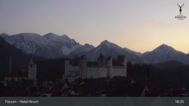Archived image Webcam High Palace in Füssen