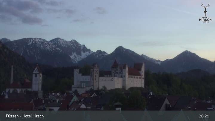 Archived image Webcam High Palace in Füssen
