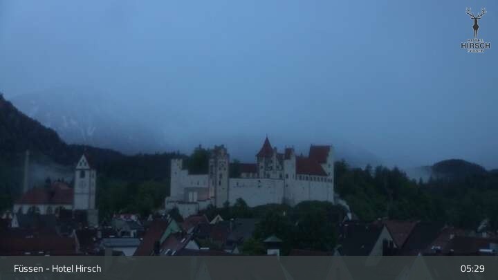 Archived image Webcam High Palace in Füssen