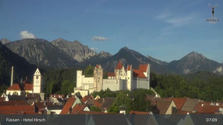 Archived image Webcam High Palace in Füssen