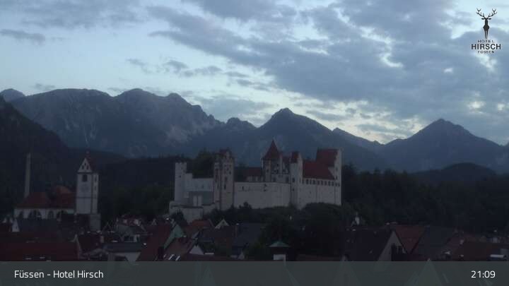 Archived image Webcam High Palace in Füssen
