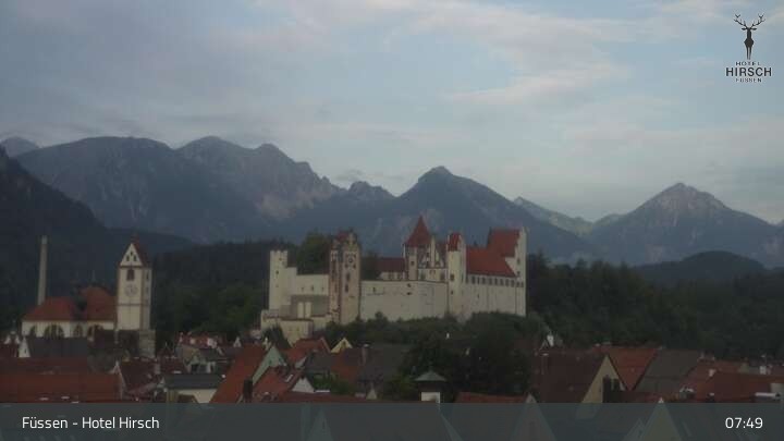Archived image Webcam High Palace in Füssen