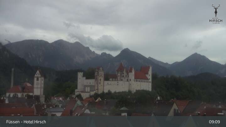 Archived image Webcam High Palace in Füssen