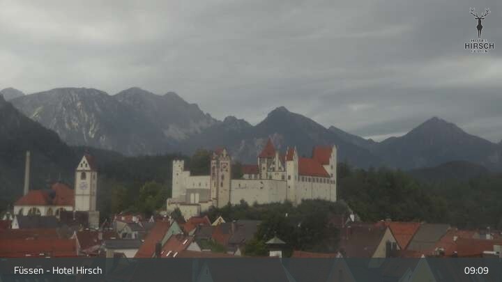 Archiv Foto Webcam Füssen: Blick auf das Hohe Schloss