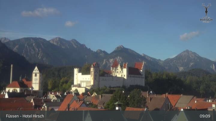 Archived image Webcam High Palace in Füssen