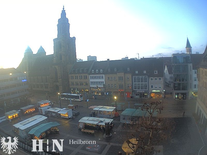 Archiv Foto Webcam Heilbronn Marktplatz
