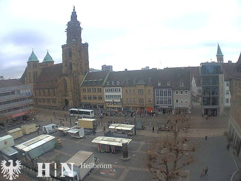 Archiv Foto Webcam Heilbronn Marktplatz