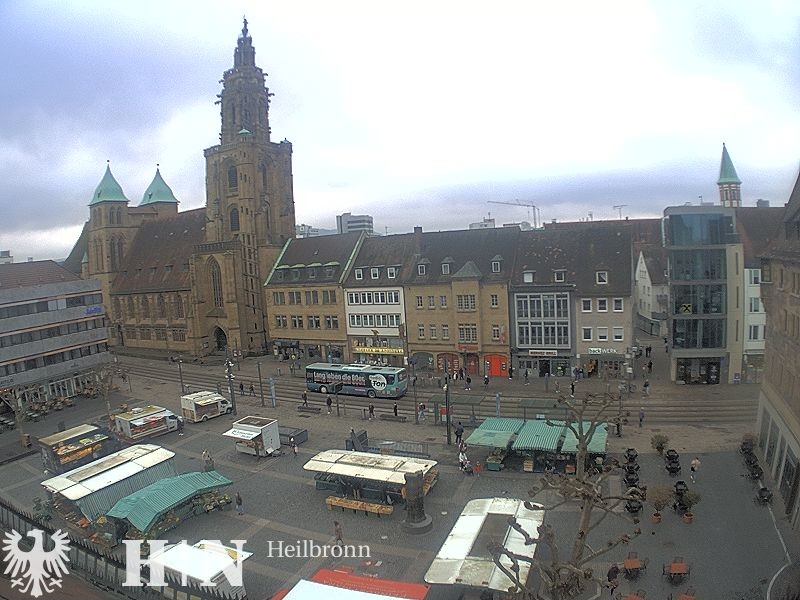 Archiv Foto Webcam Heilbronn Marktplatz