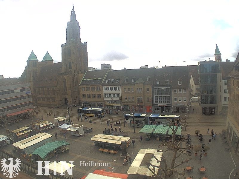Archiv Foto Webcam Heilbronn Marktplatz