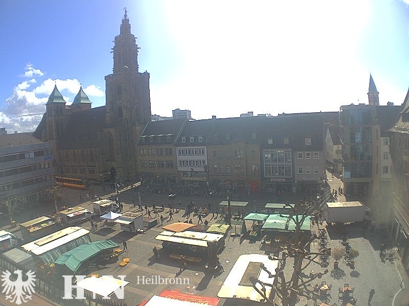 Archiv Foto Webcam Heilbronn Marktplatz
