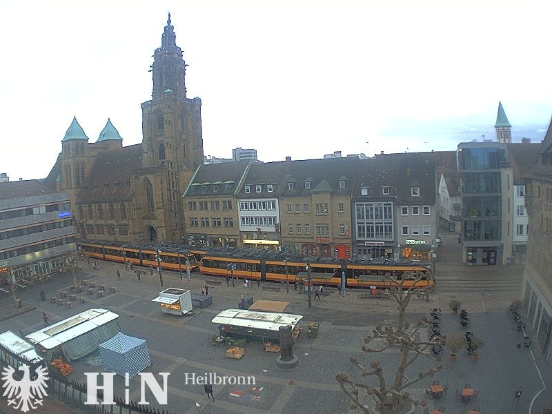 Archiv Foto Webcam Heilbronn Marktplatz