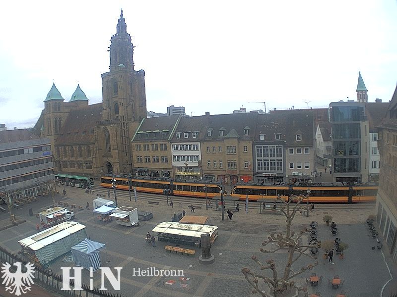 Archiv Foto Webcam Heilbronn Marktplatz