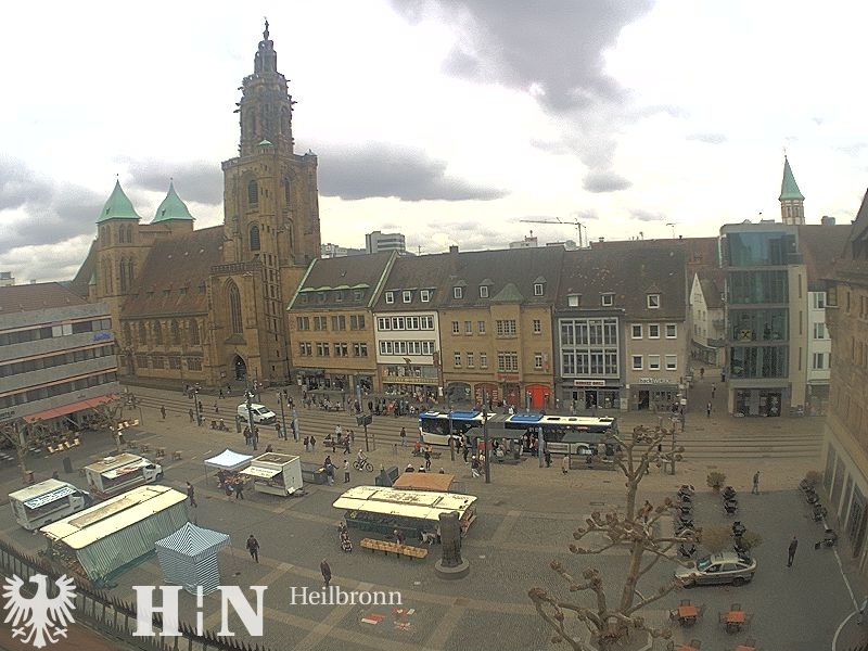 Archived image Webcam Heilbronn: Market place