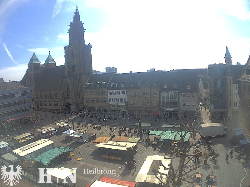Archiv Foto Webcam Heilbronn Marktplatz