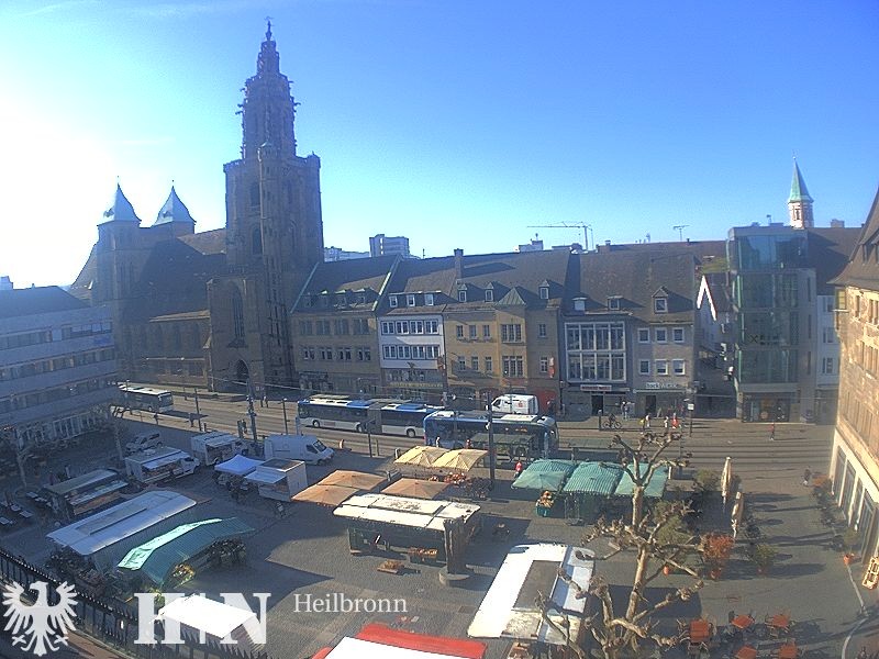 Archiv Foto Webcam Heilbronn Marktplatz