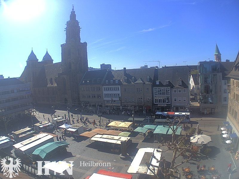 Archiv Foto Webcam Heilbronn Marktplatz