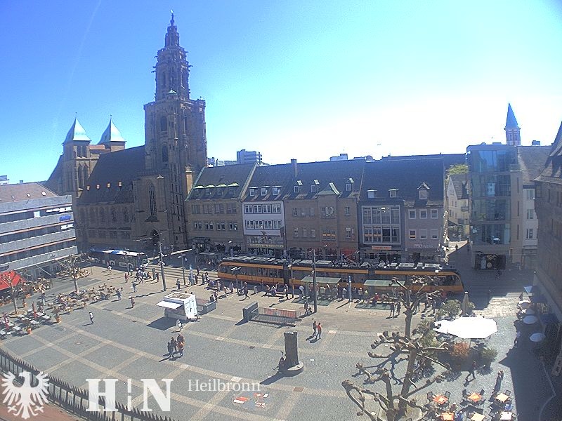 Archiv Foto Webcam Heilbronn Marktplatz