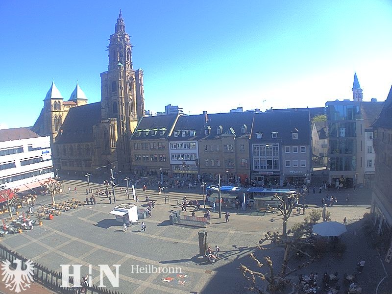 Archiv Foto Webcam Heilbronn Marktplatz