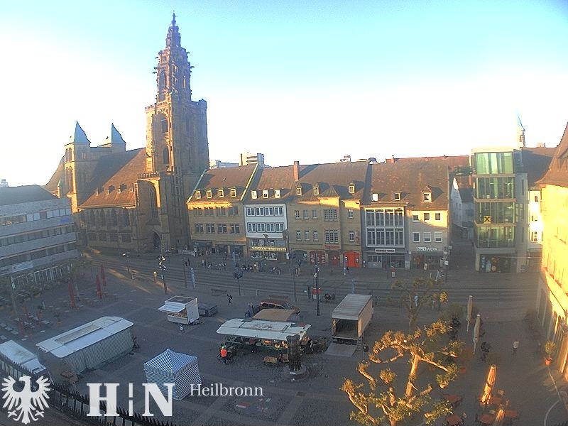 Archiv Foto Webcam Heilbronn Marktplatz