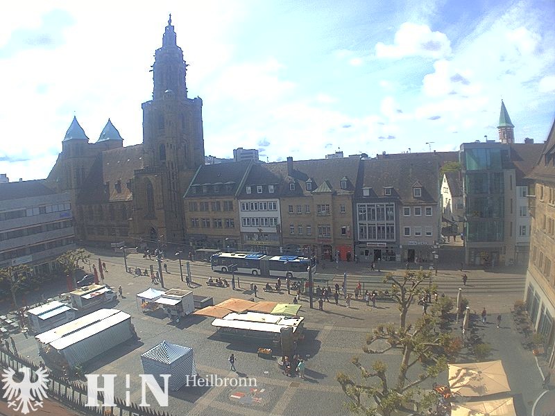 Archiv Foto Webcam Heilbronn Marktplatz