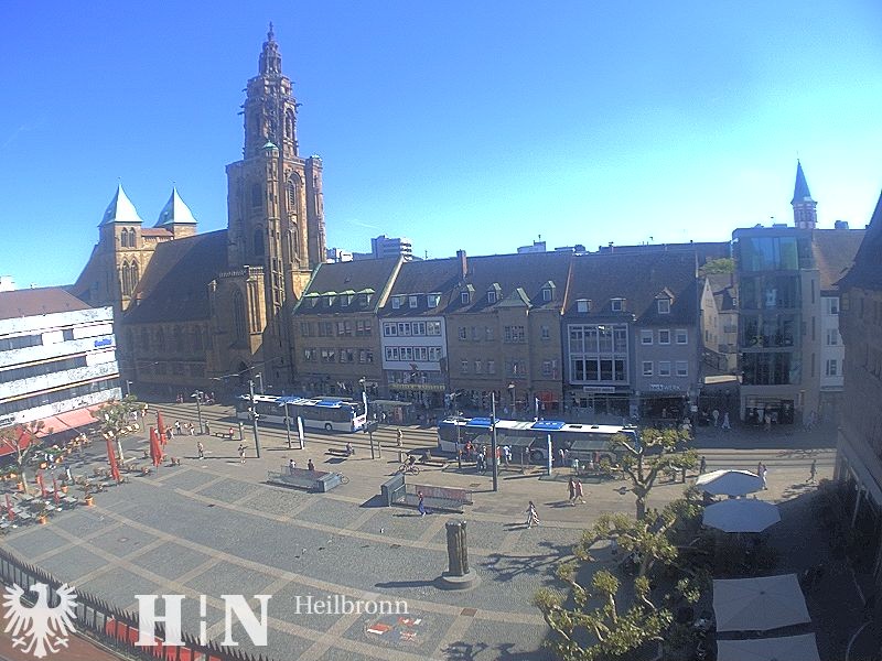 Archiv Foto Webcam Heilbronn Marktplatz
