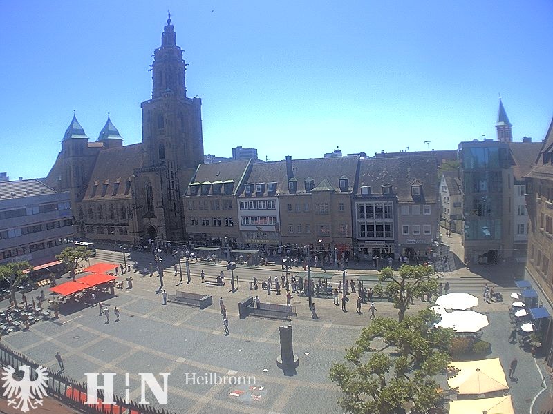 Archiv Foto Webcam Heilbronn Marktplatz