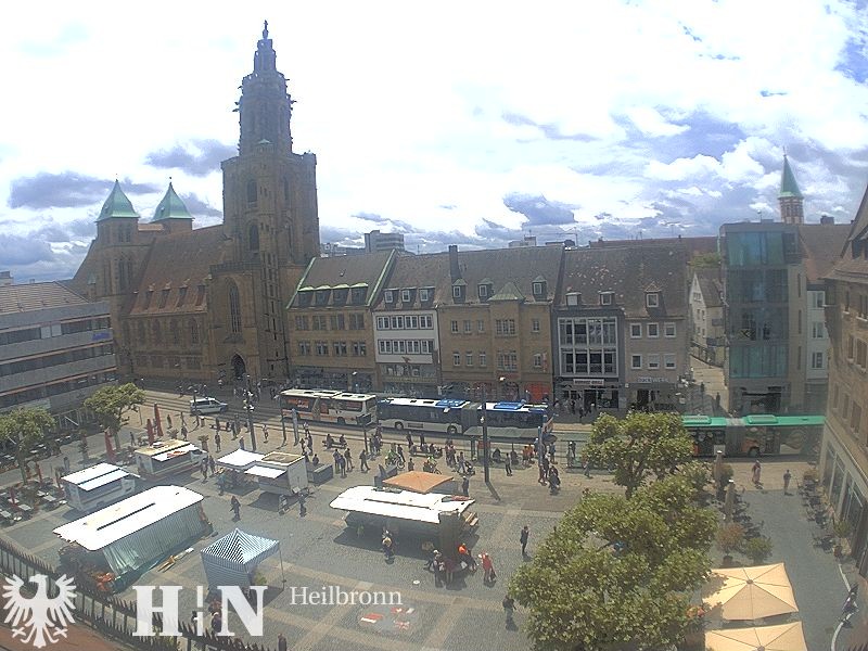Archiv Foto Webcam Heilbronn Marktplatz