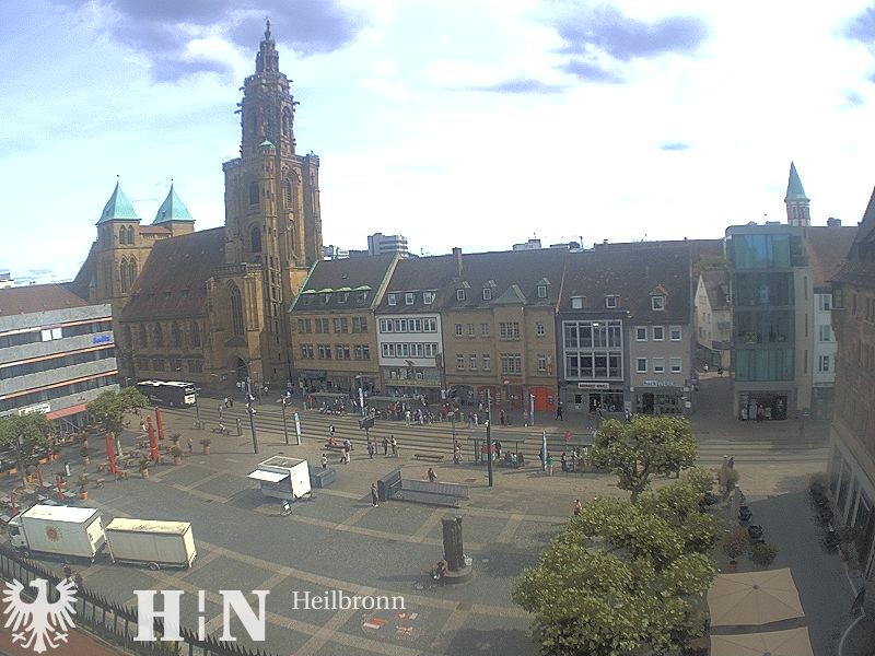 Archiv Foto Webcam Heilbronn Marktplatz