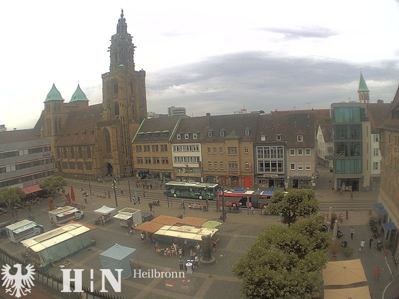 Archiv Foto Webcam Heilbronn Marktplatz