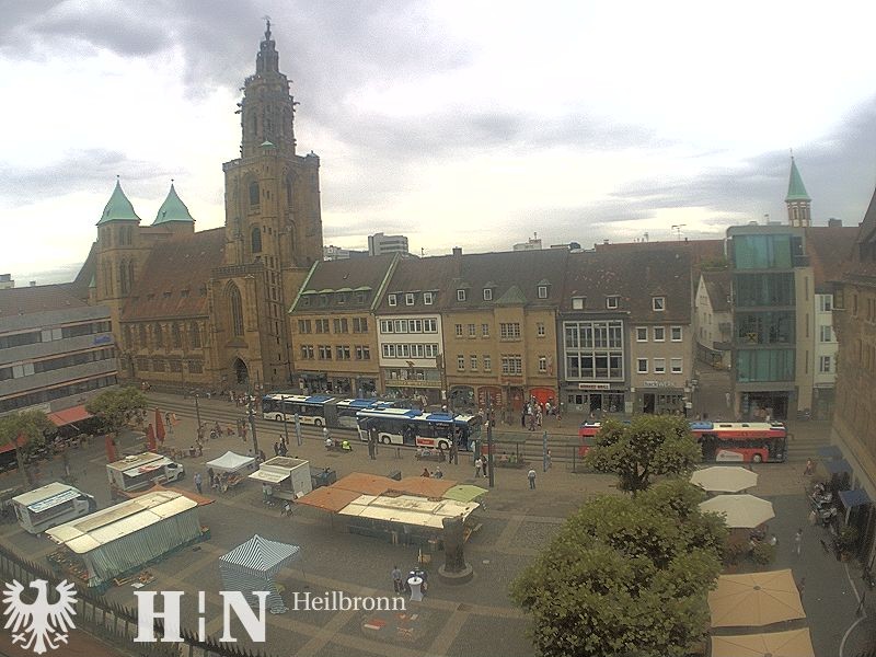 Archiv Foto Webcam Heilbronn Marktplatz