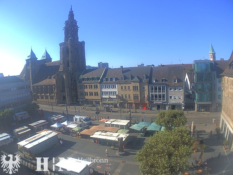 Archived image Webcam Heilbronn: Market place