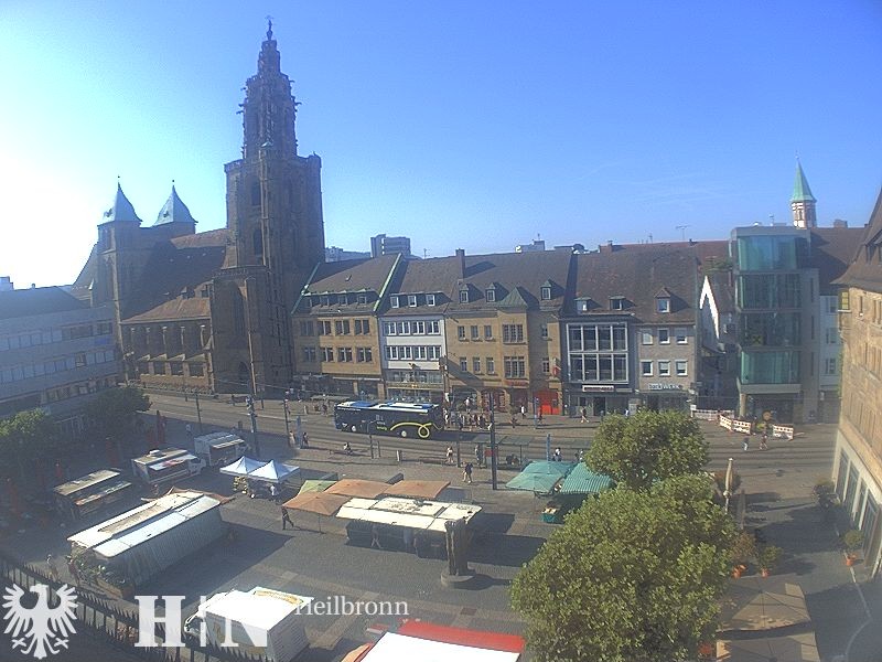 Archiv Foto Webcam Heilbronn Marktplatz