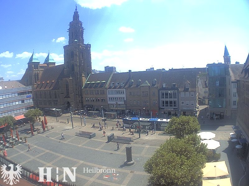 Archiv Foto Webcam Heilbronn Marktplatz