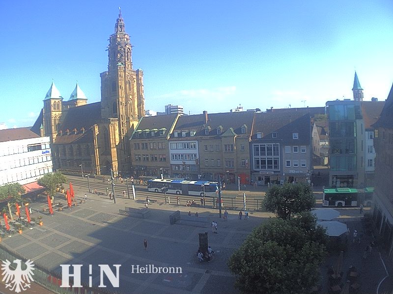 Archiv Foto Webcam Heilbronn Marktplatz