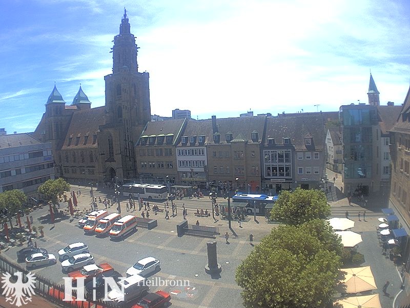 Archiv Foto Webcam Heilbronn Marktplatz