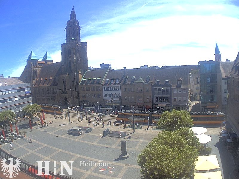 Archiv Foto Webcam Heilbronn Marktplatz