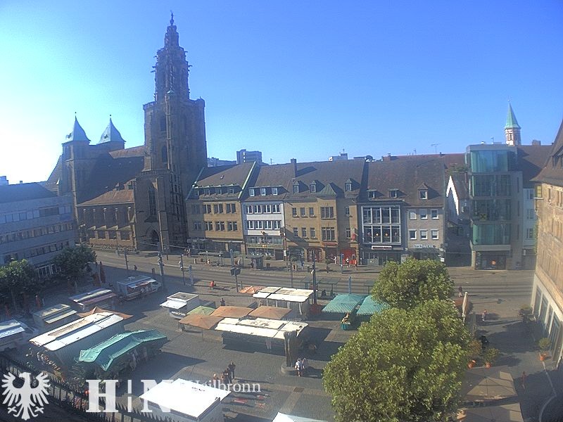Archived image Webcam Heilbronn: Market place