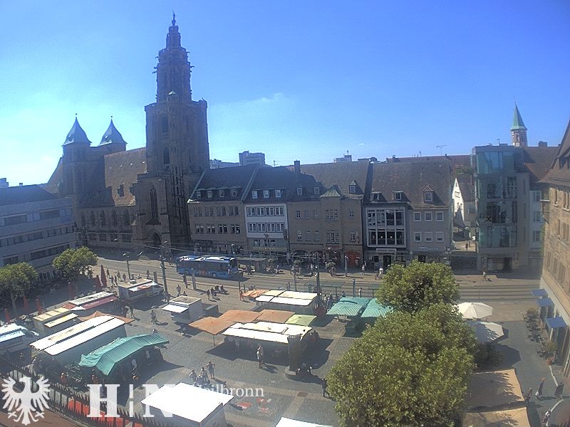 Archived image Webcam Heilbronn: Market place