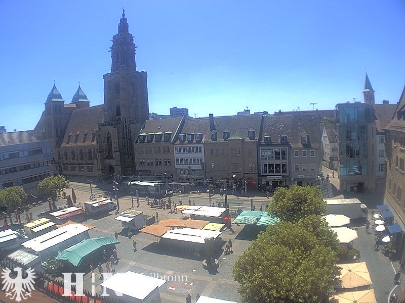 Archived image Webcam Heilbronn: Market place