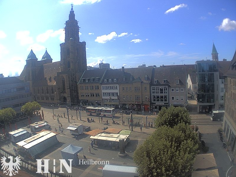 Archiv Foto Webcam Heilbronn Marktplatz