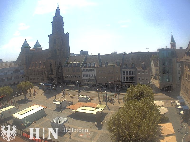 Archived image Webcam Heilbronn: Market place