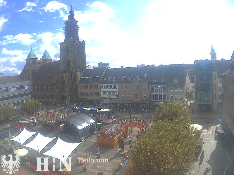 Archiv Foto Webcam Heilbronn Marktplatz