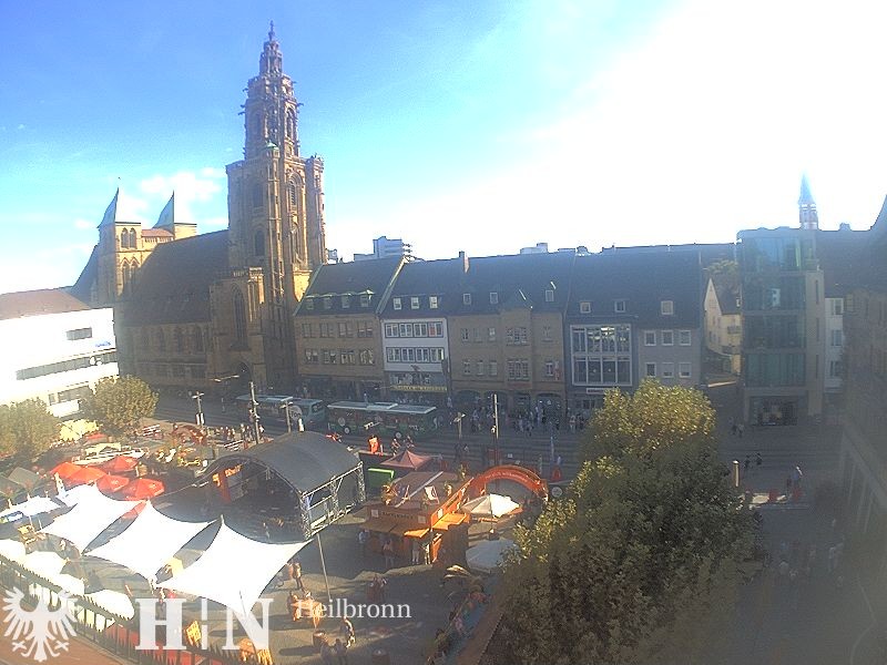 Archiv Foto Webcam Heilbronn Marktplatz