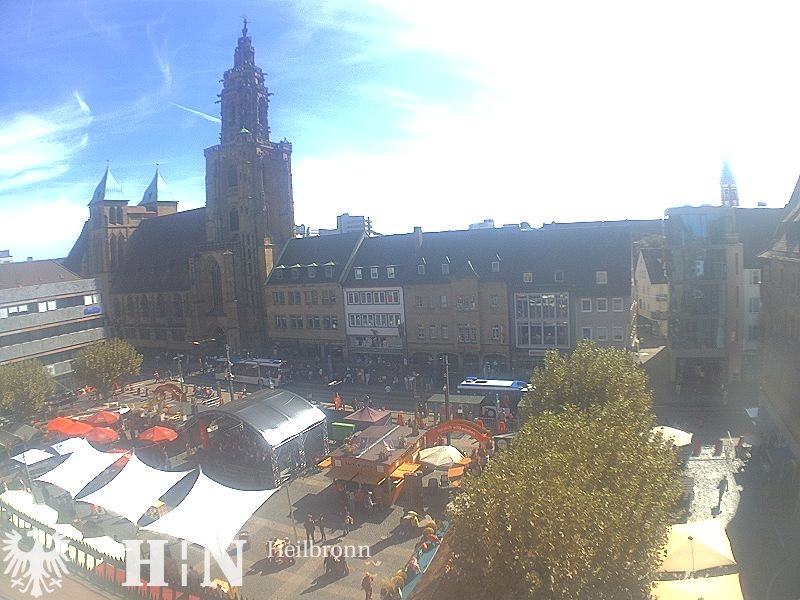 Archiv Foto Webcam Heilbronn Marktplatz