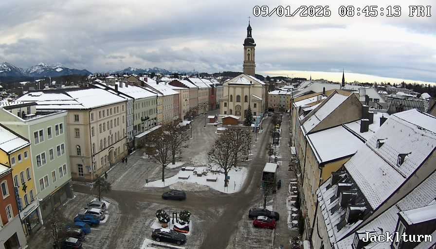 Archiv Foto Webcam Stadtplatz Traunstein