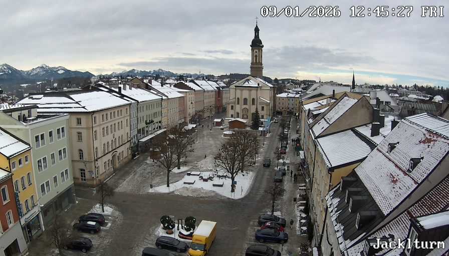 Archiv Foto Webcam Stadtplatz Traunstein