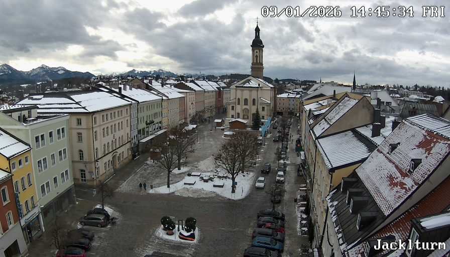 Archiv Foto Webcam Stadtplatz Traunstein