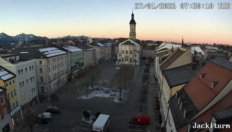 Archiv Foto Webcam Stadtplatz Traunstein